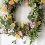 Floral Foliage Spring Wreath, thumbnail 3 of 3