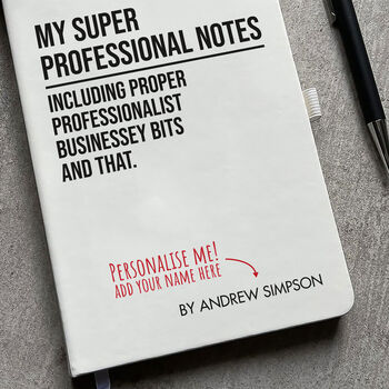 Personalised A5 Super Professional Business Notebook, 2 of 6
