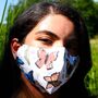 Bamboo And Cotton Butterflies Face Mask, thumbnail 1 of 7