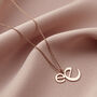 Mummy And Baby Letter Initial Necklace, thumbnail 3 of 7