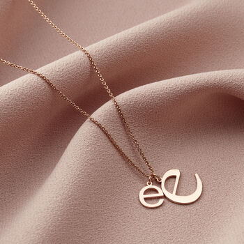 Mummy And Baby Letter Initial Necklace, 3 of 7