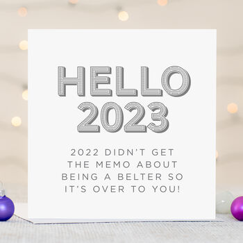 New Year Card Hello 2023, 2 of 4