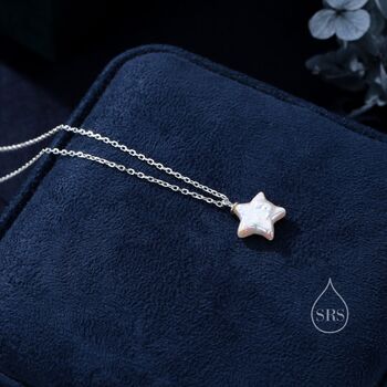 Genuine Star Baroque Pearl Pendant Necklace, 6 of 11