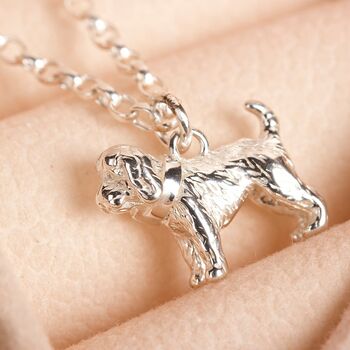 Personalised 3D Cockapoo Silver Chain Bracelet, 2 of 8