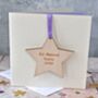 Personalised Eid Wooden Decoration Card, thumbnail 1 of 3