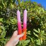 Set Of Four Dip Dyes Candles, thumbnail 7 of 8