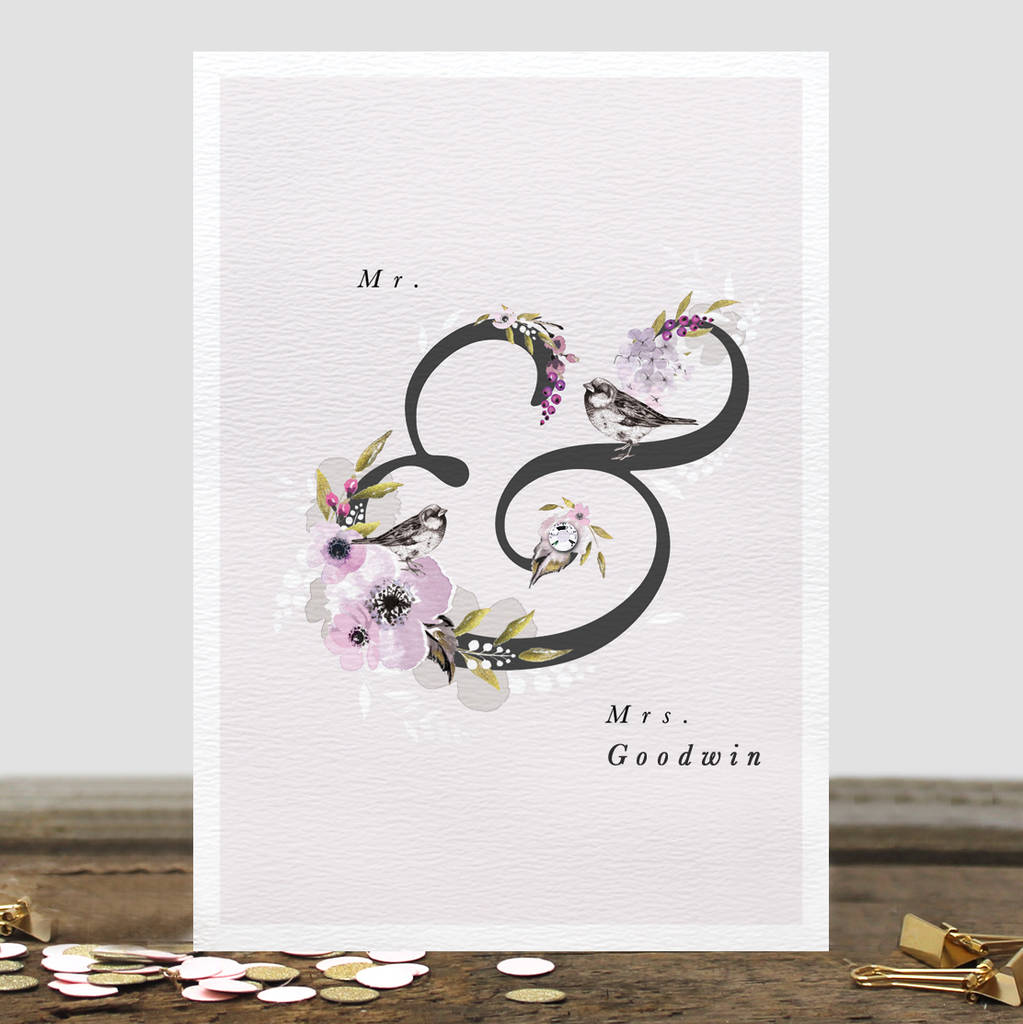 Personalised Mr And Mrs Greetings Card, 1 of 3