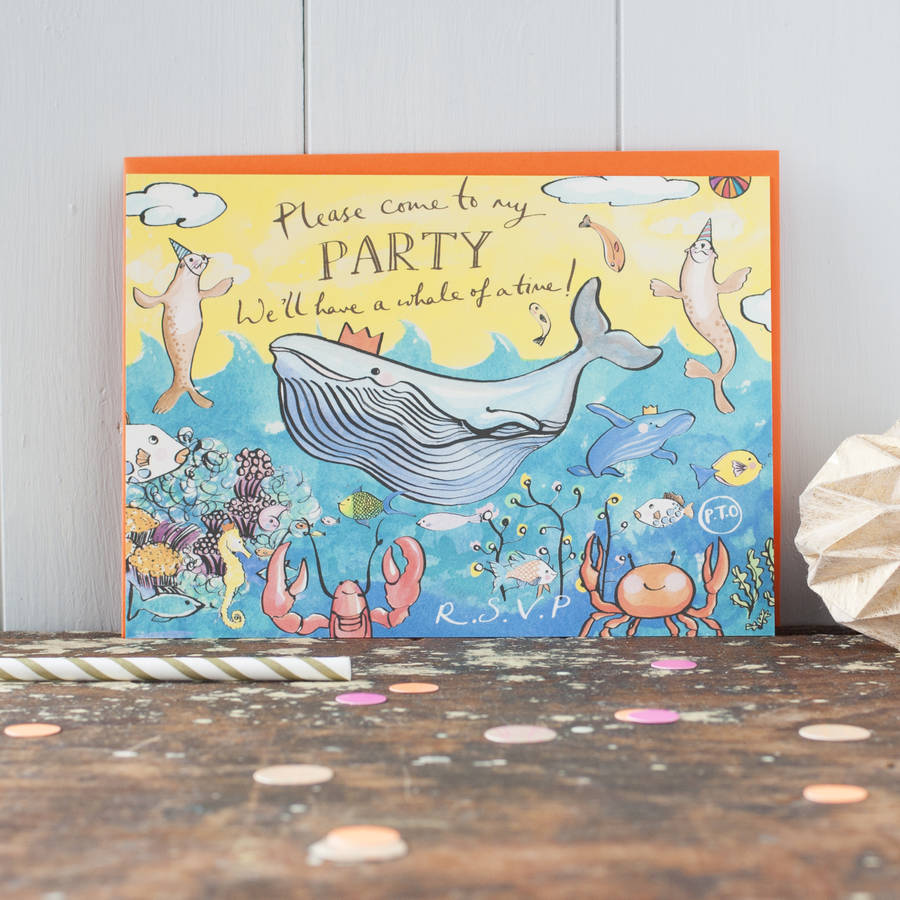 beach birthday party invitation by moobaacluck | notonthehighstreet.com