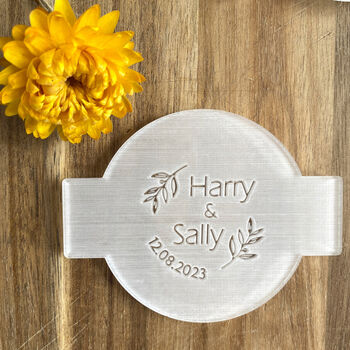 Personalised Wedding Icing Embosser Cupcake Biscuits, 2 of 2