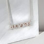 Amore Sterling Silver / Gold Plated Necklace, thumbnail 2 of 10