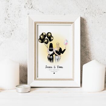 Gift For Friend, Personalised Best Friends Print, 8 of 12