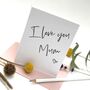 I Love You Mum Card, thumbnail 3 of 4