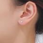 Sterling Silver Mismatched Starburst And Moon Stud Earrings, thumbnail 4 of 12