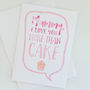 Love You More Than Cake, Mother's Day Card, thumbnail 2 of 2