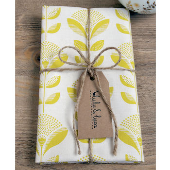 Dandelion Print Tea Towel, 4 of 6