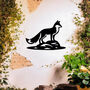 Standing Fox Metal Wall Art For Garden, Animal Decor Gift, thumbnail 4 of 10