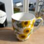 Set Of Four China Aspen Mugs In Sunflower Design, thumbnail 12 of 12