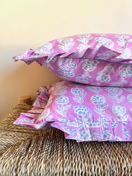Indian Blockprint Cushion, 3 of 3