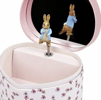 Pink Peter Rabbit Heart Music Box, 3 of 5