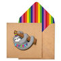 Handmade Happy Birthday Sloth Personalised Card, thumbnail 1 of 5