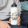 Personalised 'Tour De … ' Cycle Water Bottle, thumbnail 1 of 7