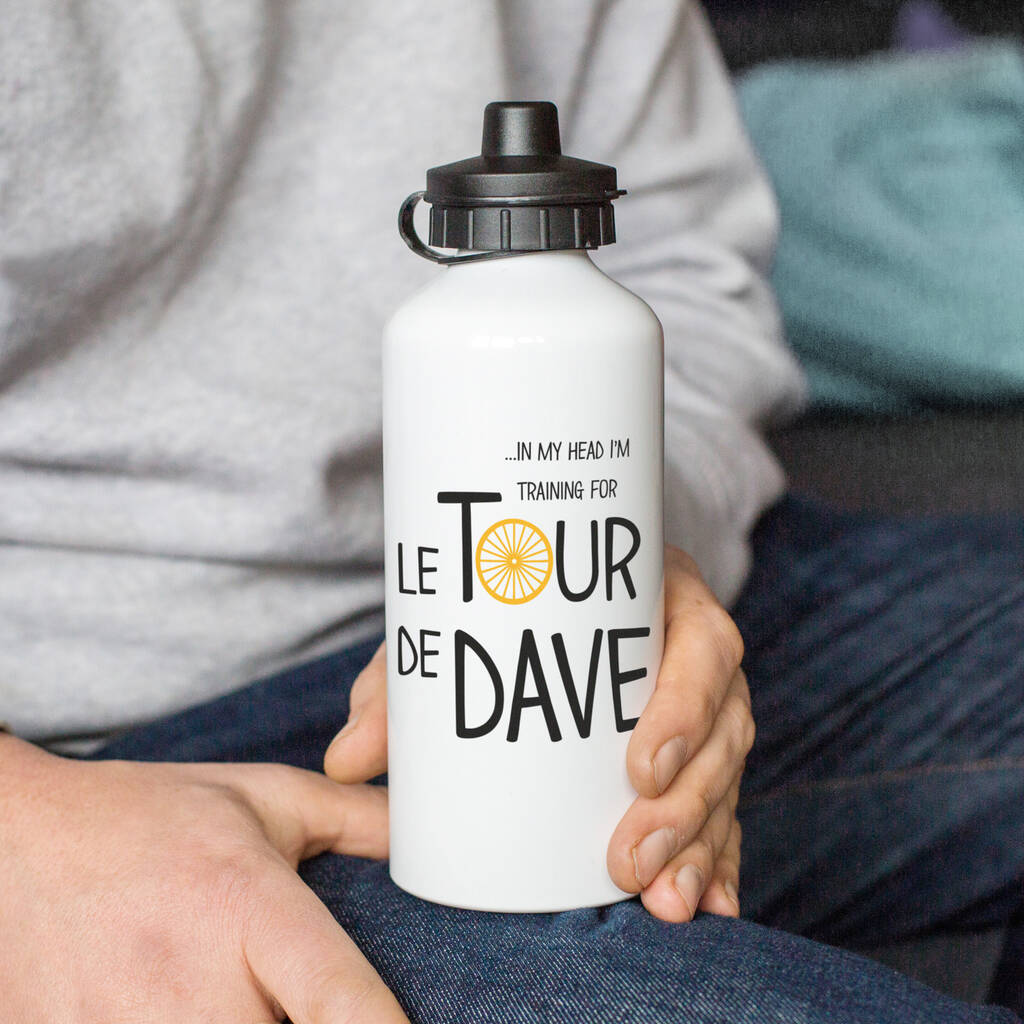 Personalised 'Tour De … ' Cycle Water Bottle, 1 of 7