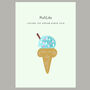 Personalised Illustrated Ice Cream Family Print, thumbnail 6 of 8