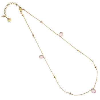 18ct Yellow Gold Plated Gemstone Necklace, 7 of 10