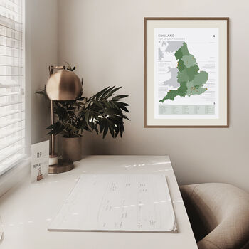 England Golf Map And Checklist Top 50 Courses Green, 5 of 6