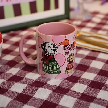 Christmas Dogs Mug – Cute Festive Dog Cup, 6 of 6