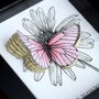 Personalised Butterfly And Flower Artwork, thumbnail 5 of 10