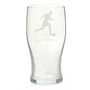 Personalised Footballer Engraved Glass, thumbnail 1 of 6