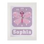 Personalised Childrens Butterfly Clock, thumbnail 7 of 9