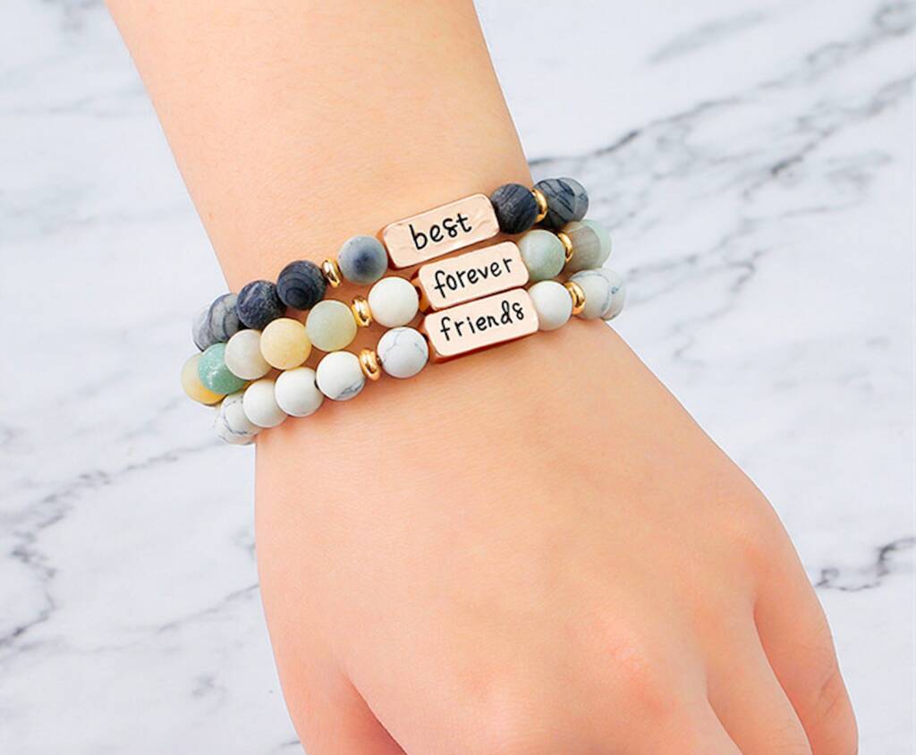 Buy 3 Friends Bracelets BFF Gifts for 3 Matching Gifts Online in India   Etsy