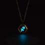 Sagittarius Zodiac Glowing Pendant Necklace With Uv Keyring Torch, thumbnail 4 of 12