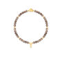 Smoky Quartz And Gold Beads Healing Crystals Bracelet Gift, thumbnail 3 of 6