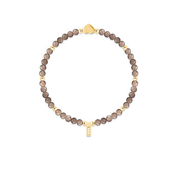 Smoky Quartz And Gold Beads Healing Crystals Bracelet Gift, 3 of 6