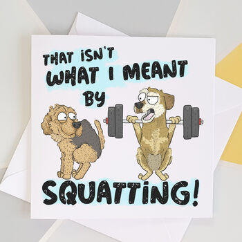 Squats Gym Fitness Card, 2 of 2