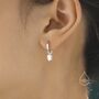 Cute Squirrel And Acorn Dangle Huggie Hoops, thumbnail 5 of 11