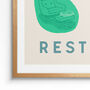 Illustrative Cycling Terms Poster, Gift For Bike Lover, thumbnail 5 of 9