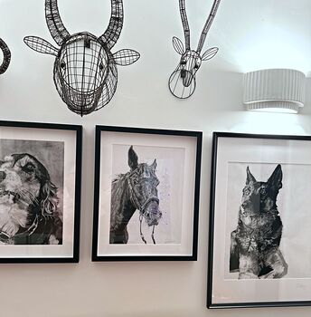 Original Charcoal Pet Portrait, 9 of 10