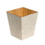 Wooden Wicker Style Waste Paper Bin, thumbnail 2 of 3
