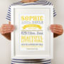 Personalised New Baby Details Print, thumbnail 4 of 8