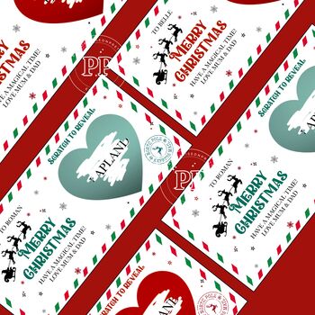 Christmas Scratch Reveal Ticket, Surprise Christmas Gift Reveal, 4 of 8