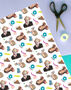 90s Romcom Wrapping Paper – Iconic Hair Style Gift Wrap, thumbnail 1 of 9