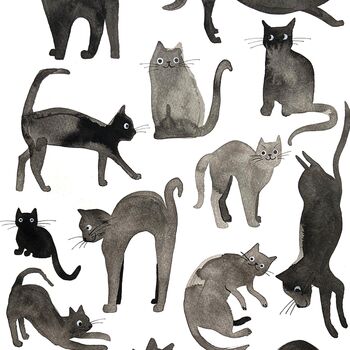Cat Lover Watercolour Print, 3 of 4