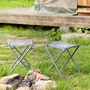 Personalised Foldable Camping Stool In Grey, thumbnail 3 of 5