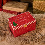 Personalised Red Christmas Eve Box, thumbnail 1 of 4