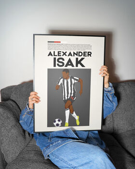 Alexander Isak Newcastle Football Poster, 3 of 6