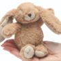 Brown Bunny Toy With Personalised Heart, Boxed, thumbnail 1 of 4